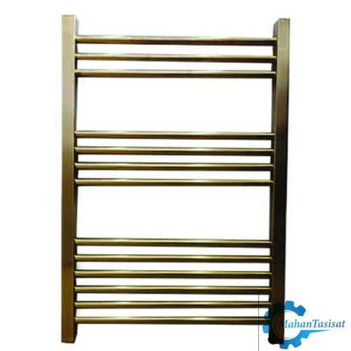 حوله خشک کن استیل 13 لول 50 ×80 طلایی مات ایران رویال